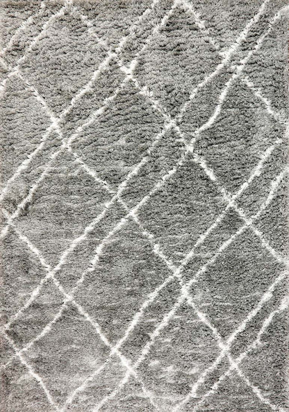 Dynamic Rugs Nordic 7431 Silver White Contemporary Machine-Made Rug