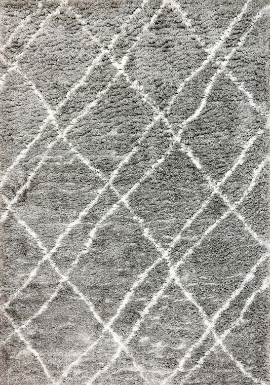 Dynamic Rugs Nordic 7431 Silver White Contemporary Machine-Made Rug