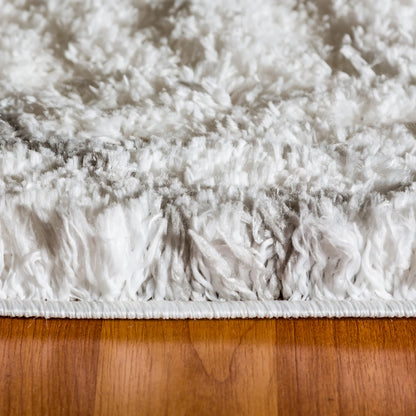 Dynamic Rugs Nordic 7431 White Silver Contemporary Machine-Made Rug