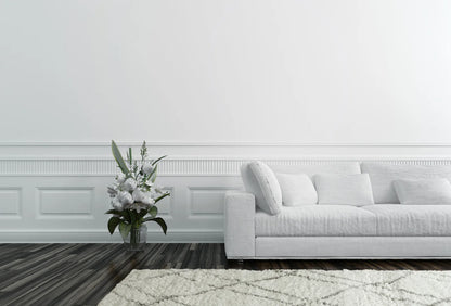 Dynamic Rugs Nordic 7431 White Silver Contemporary Machine-Made Rug