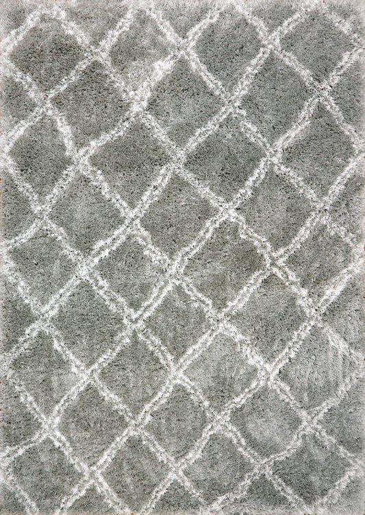 Dynamic Rugs Nordic 7432 Silver White Contemporary Machine-Made Rug