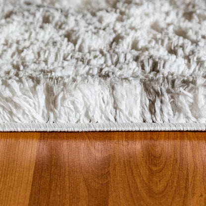 Dynamic Rugs Nordic 7434 White Silver Contemporary Machine-Made Rug