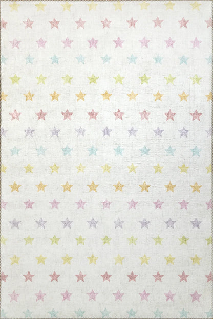 Dynamic Rugs Kidz 8084 Ivory Multi Children Machine-Made Rug