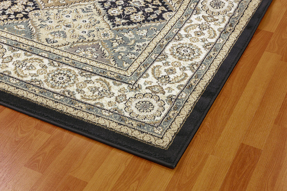 Yazd Dynamic Rug Dynamic Rugs Yazd 8471 Grey Ivory Traditional Machine-Made Rug ...