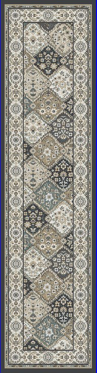 Dynamic Rugs Yazd 8471 Grey Ivory Traditional Machine-Made Rug