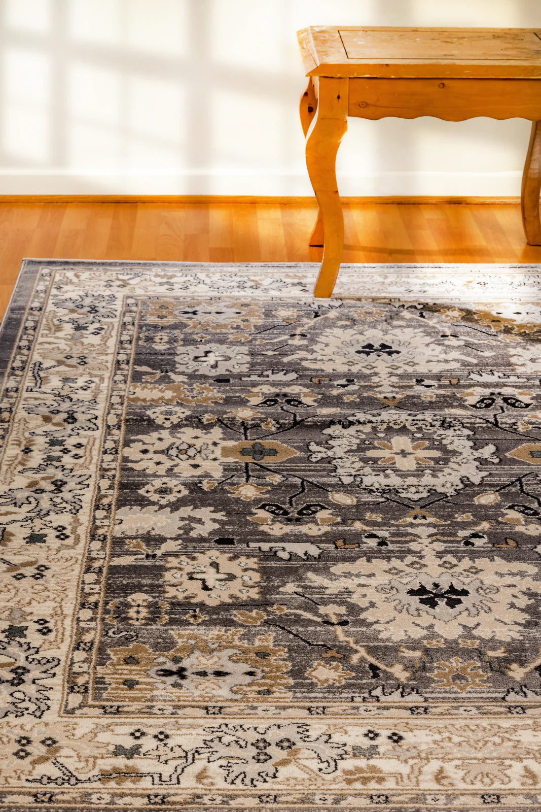 Yazd Dynamic Rug Dynamic Rugs Yazd 8531 Grey Ivory Traditional Machine-Made Rug ...