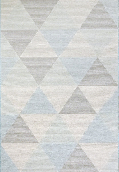 Dynamic Rugs Newport 96004 Blue Ivory Contemporary Machine-Made Rug