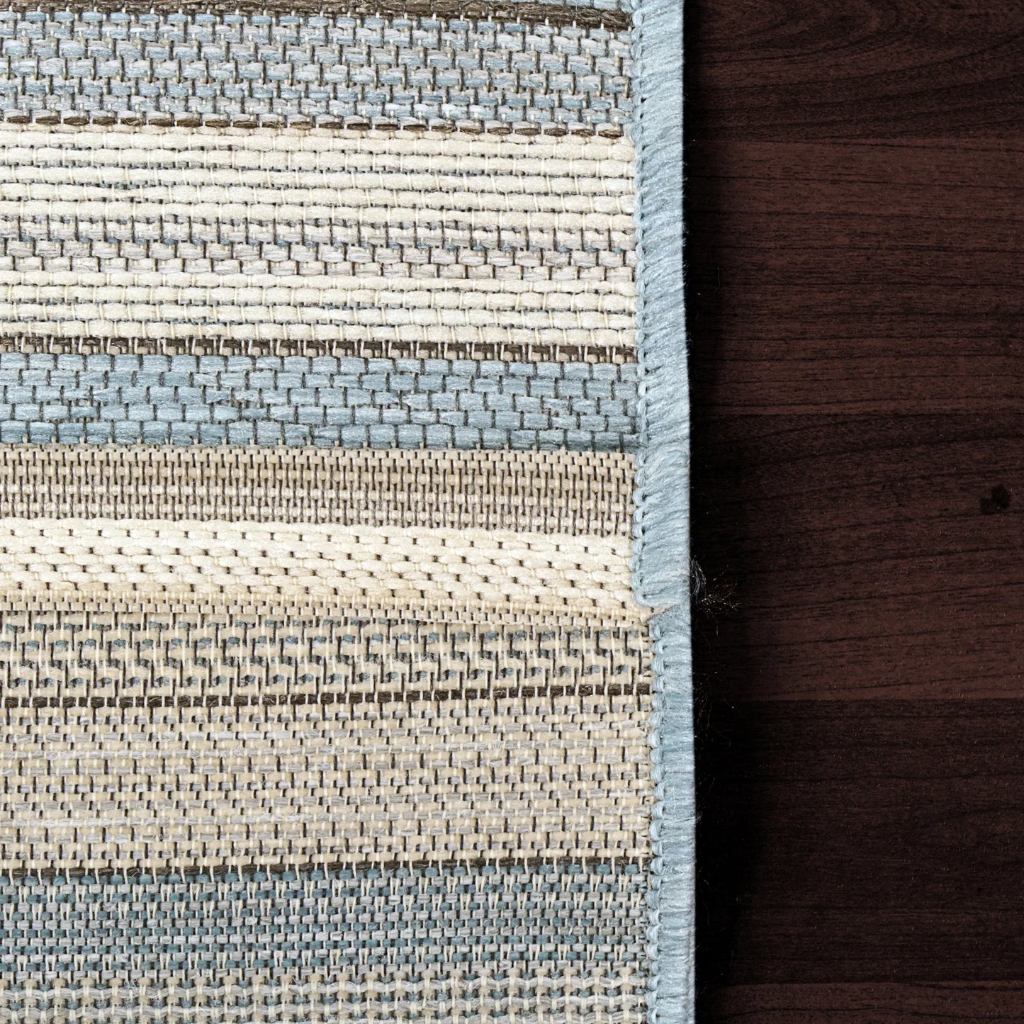 Dynamic Rugs Newport 96005 Ivory Blue Contemporary Machine-Made Rug