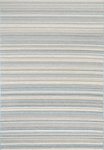 Dynamic Rugs Newport 96005 Ivory Blue Contemporary Machine-Made Rug