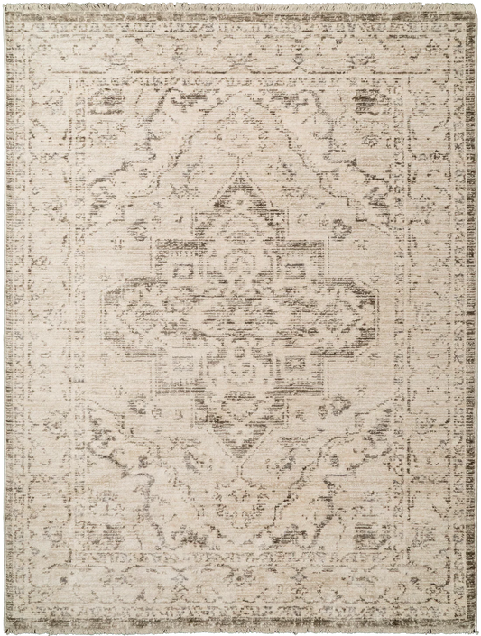 Dynamic Rugs Calypso 13500 Ivory Grey Traditional Machine-Made Rug