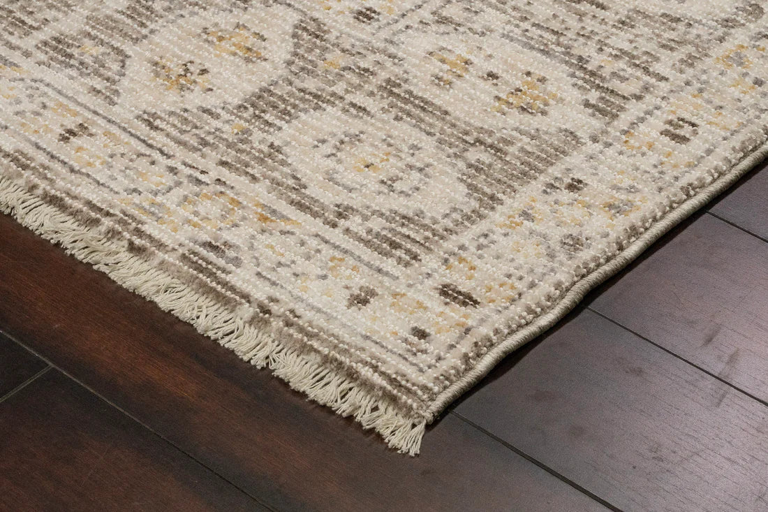 Dynamic Rugs Calypso 13501 Ivory Grey Traditional Machine-Made Rug