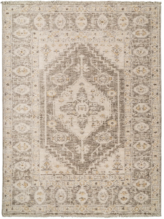 Dynamic Rugs Calypso 13501 Ivory Grey Traditional Machine-Made Rug