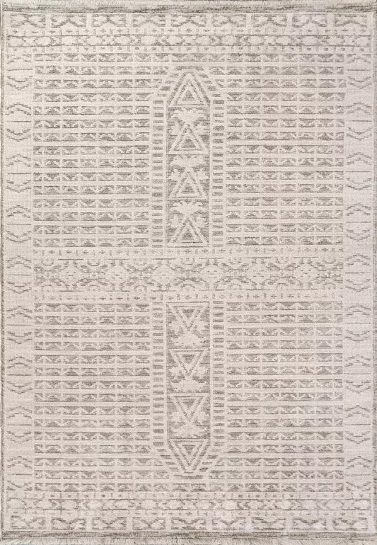 Dynamic Rugs Calypso 13502 Ivory Grey Transitional Machine-Made Rug