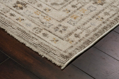 Dynamic Rugs Calypso 13503 Ivory Grey Traditional Machine-Made Rug