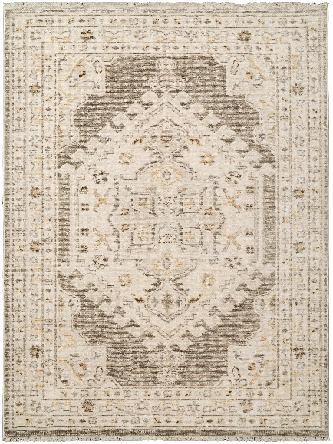 Dynamic Rugs Calypso 13503 Ivory Grey Traditional Machine-Made Rug