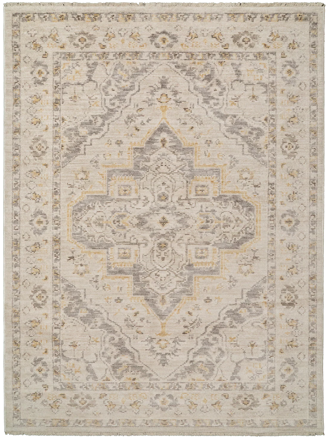 Dynamic Rugs Calypso 13504 Ivory Grey Traditional Machine-Made Rug