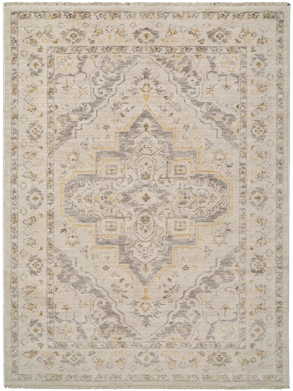 Dynamic Rugs Calypso 13504 Ivory Grey Traditional Machine-Made Rug