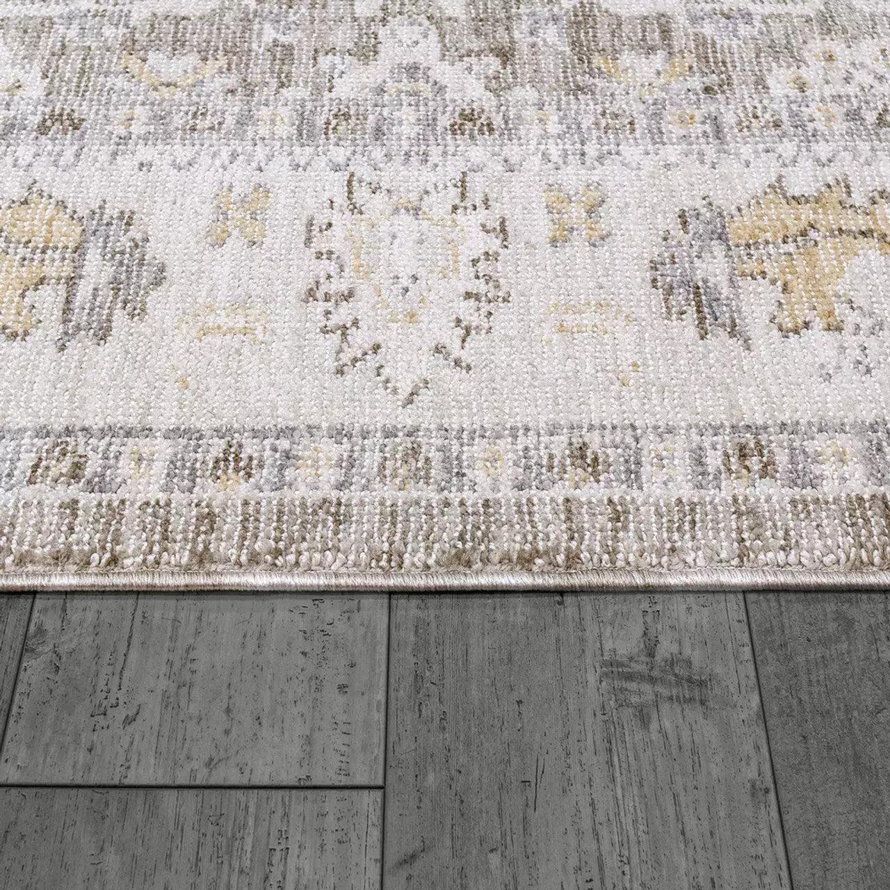 Dynamic Rugs Calypso 13507 Ivory Grey Transitional Machine-Made Rug