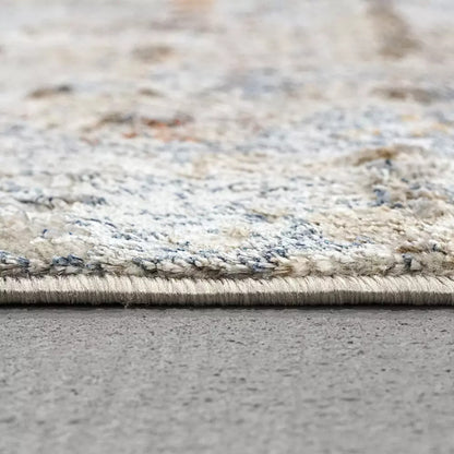 Dynamic Rugs Gold 1353 Cream Silver Gold Blue Modern Machine-Made Rug