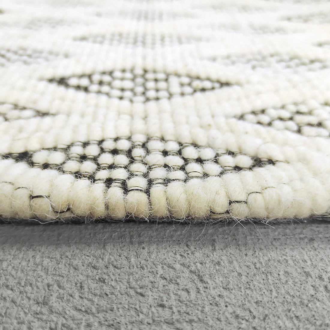 Dynamic Rugs Lola 2120 Ivory Charcoal Modern Handmade Rug