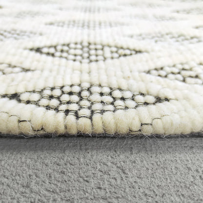 Dynamic Rugs Lola 2120 Ivory Charcoal Modern Handmade Rug