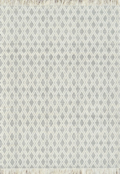 Dynamic Rugs Lola 2120 Ivory Charcoal Modern Handmade Rug