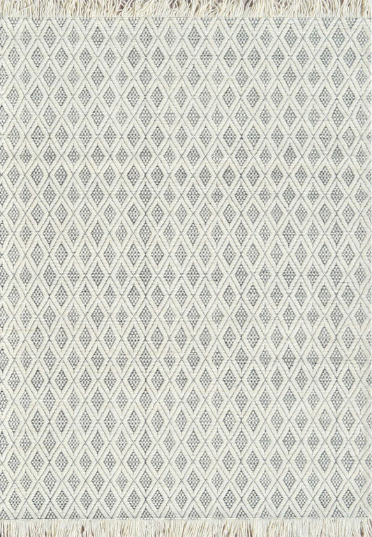Dynamic Rugs Lola 2120 Ivory Charcoal Modern Handmade Rug