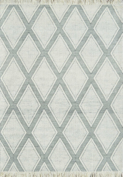 Dynamic Rugs Lola 2121 Ivory Charcoal Modern Handmade Rug