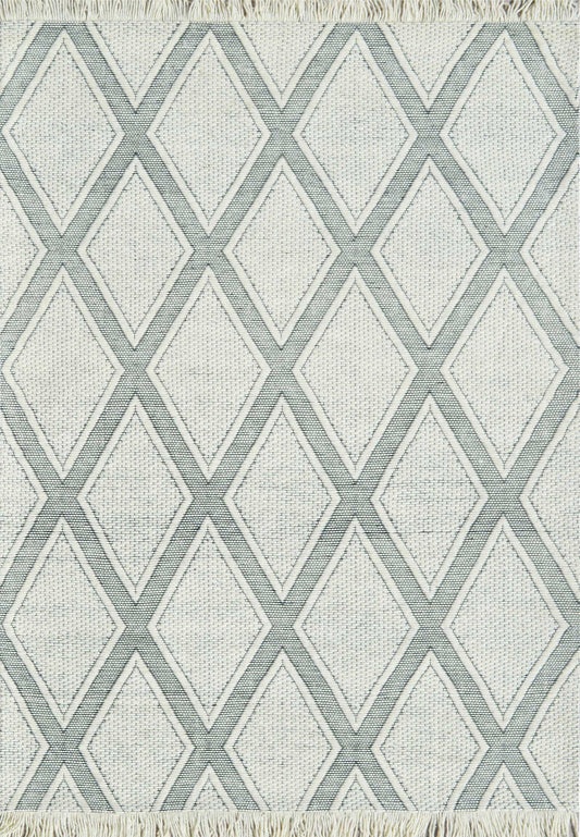 Dynamic Rugs Lola 2121 Ivory Charcoal Modern Handmade Rug