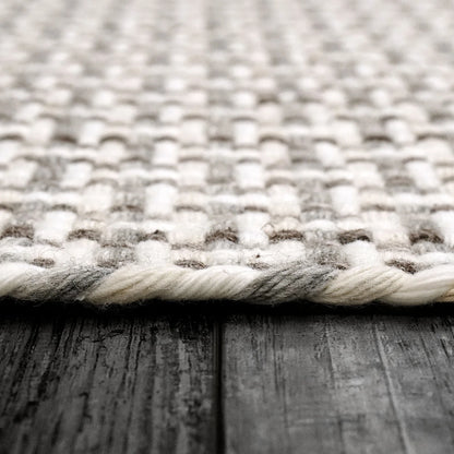 Dynamic Rugs Allegra 2985 Grey Brown Ivory  Modern Handmade Rug