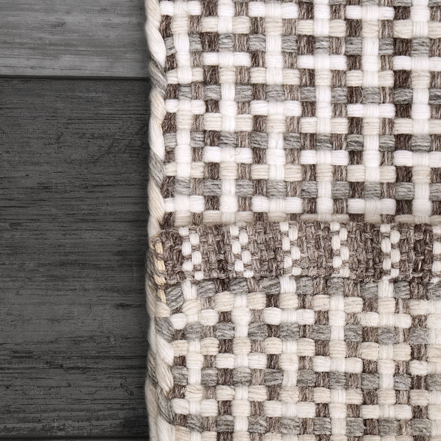 Dynamic Rugs Allegra 2985 Grey Brown Ivory  Modern Handmade Rug