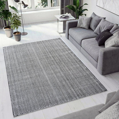 Dynamic Rugs Allegra 2986 Grey Ivory Black  Modern Handmade Rug