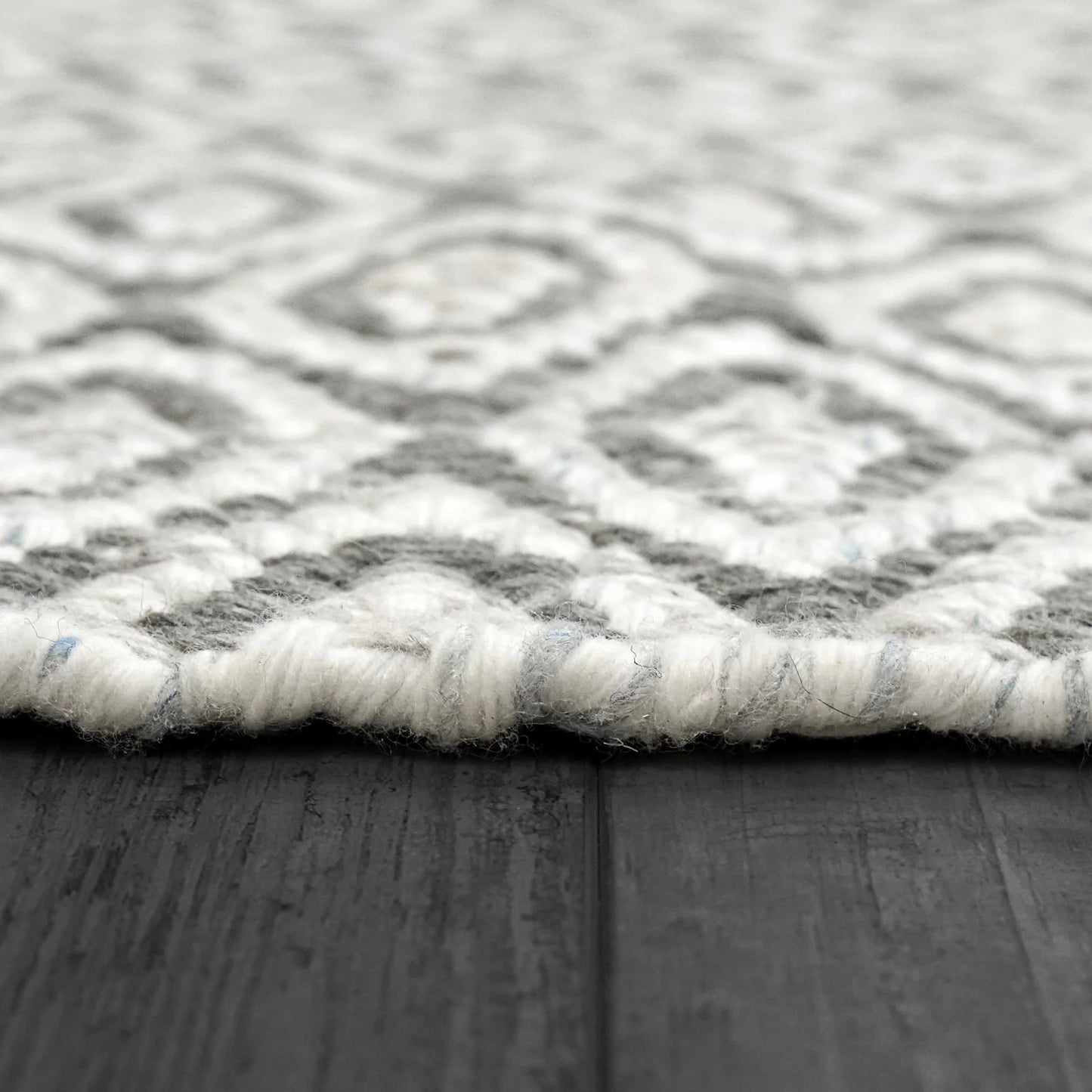 Dynamic Rugs Allegra 2987 Grey Ivory Denim  Modern Handmade Rug
