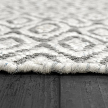Dynamic Rugs Allegra 2987 Grey Ivory Denim  Modern Handmade Rug