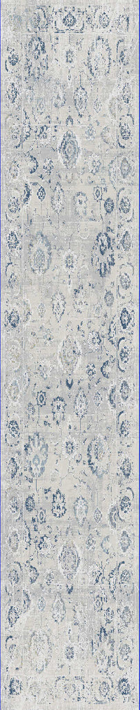 Dynamic Rugs Castilla 3530 Grey Blue Modern Machine-Made Rug