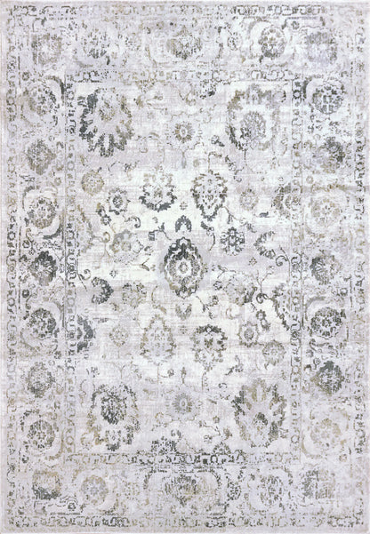 Dynamic Rugs Castilla 3530 Grey Blue Modern Machine-Made Rug