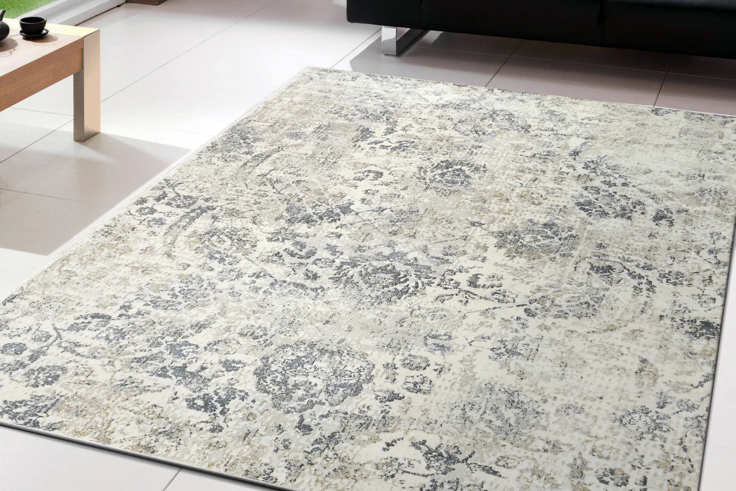 Dynamic Rugs Castilla 3532 Cream Grey Modern Machine-Made Rug