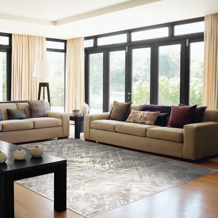 Dynamic Rugs Castilla 3537 Grey Blue Modern Machine-Made Rug