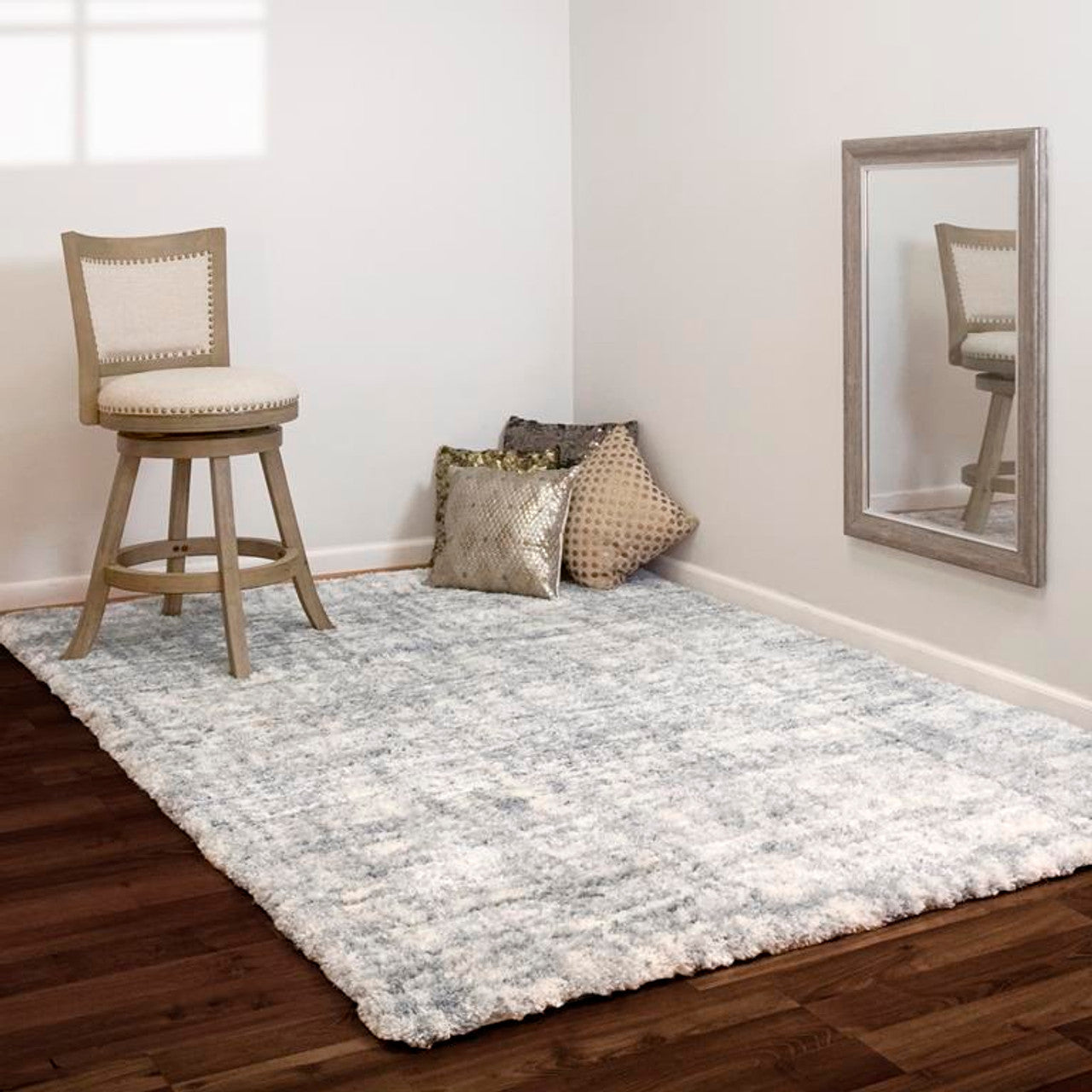 Dynamic Rugs Reverie 3542 Cream Grey Contemporary Machine-Made Rug