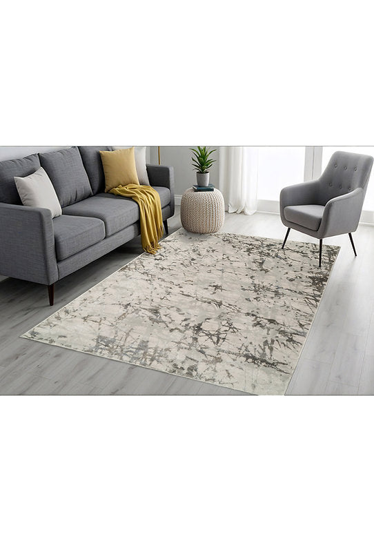 Dynamic Rugs Castilla 3554 Ivory Grey Modern Machine-Made Rug