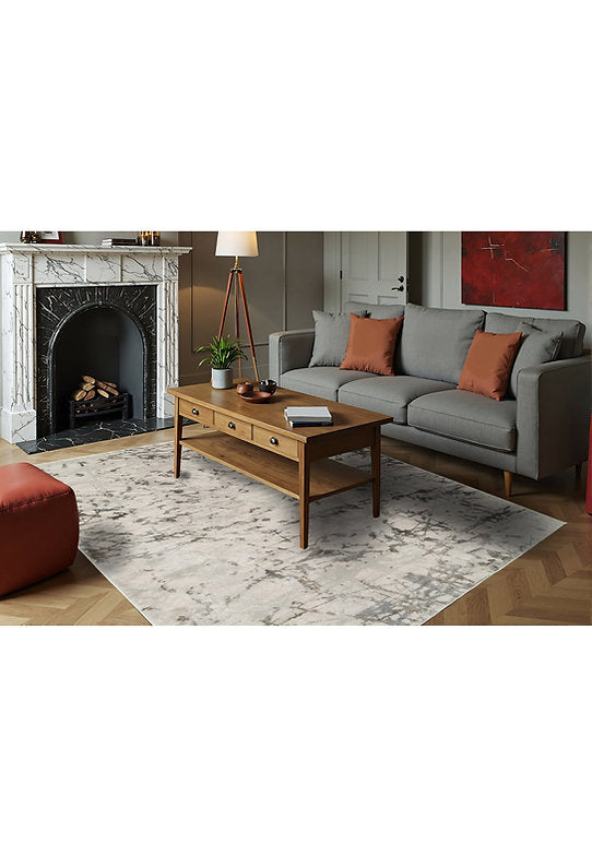 Dynamic Rugs Castilla 3554 Ivory Grey Modern Machine-Made Rug