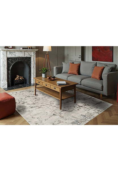Dynamic Rugs Castilla 3554 Ivory Grey Modern Machine-Made Rug