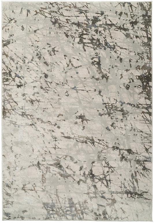 Dynamic Rugs Castilla 3554 Ivory Grey Modern Machine-Made Rug