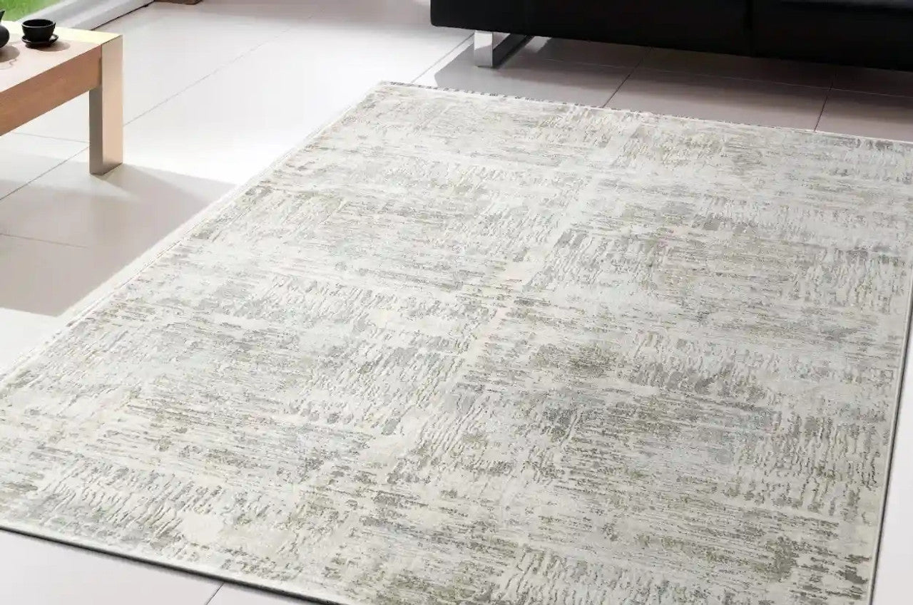 Dynamic Rugs Castilla 3555 Ivory Grey Modern Machine-Made Rug