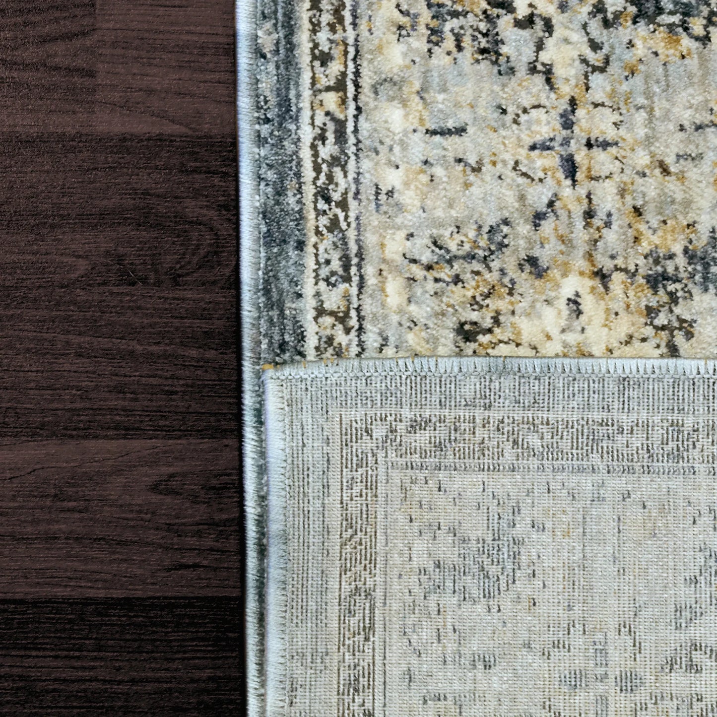 Dynamic Rugs Savoy 3572 Denim Grey Cream   Traditional Machine-Made Rug