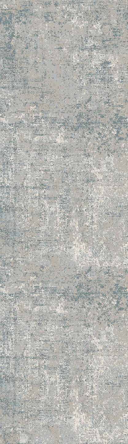 Dynamic Rugs Savoy 3574 Silver Blue Beige   Contemporary Machine-Made Rug