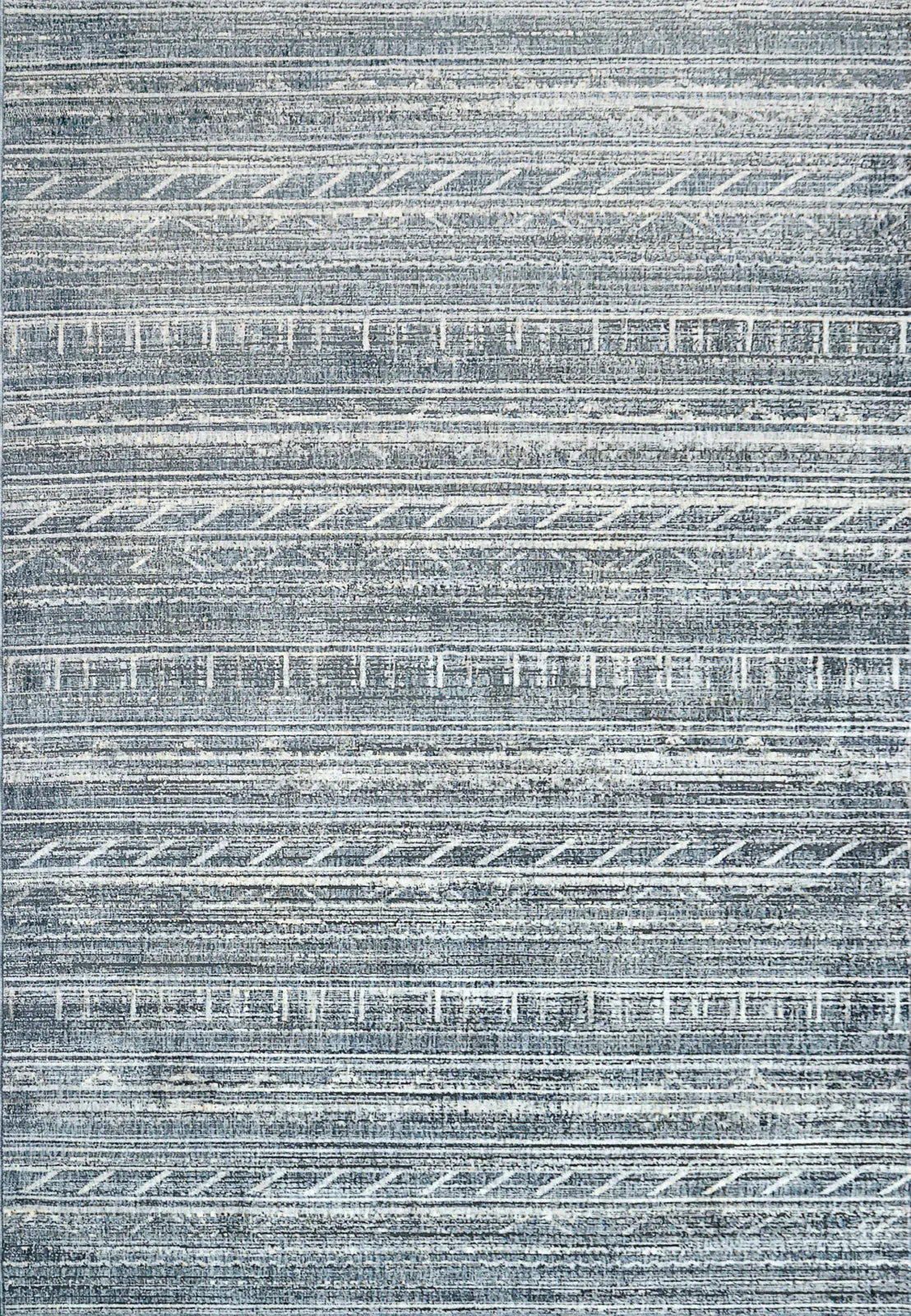 Dynamic Rugs Savoy 3579 Denim Grey Cream   Contemporary Machine-Made Rug