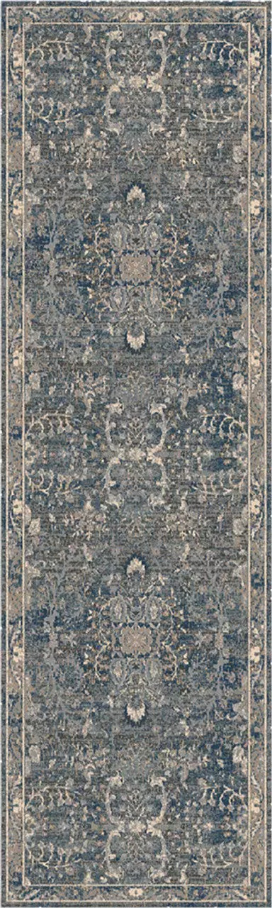Dynamic Rugs Savoy 3585 Denim Multi Contemporary Machine-Made Rug