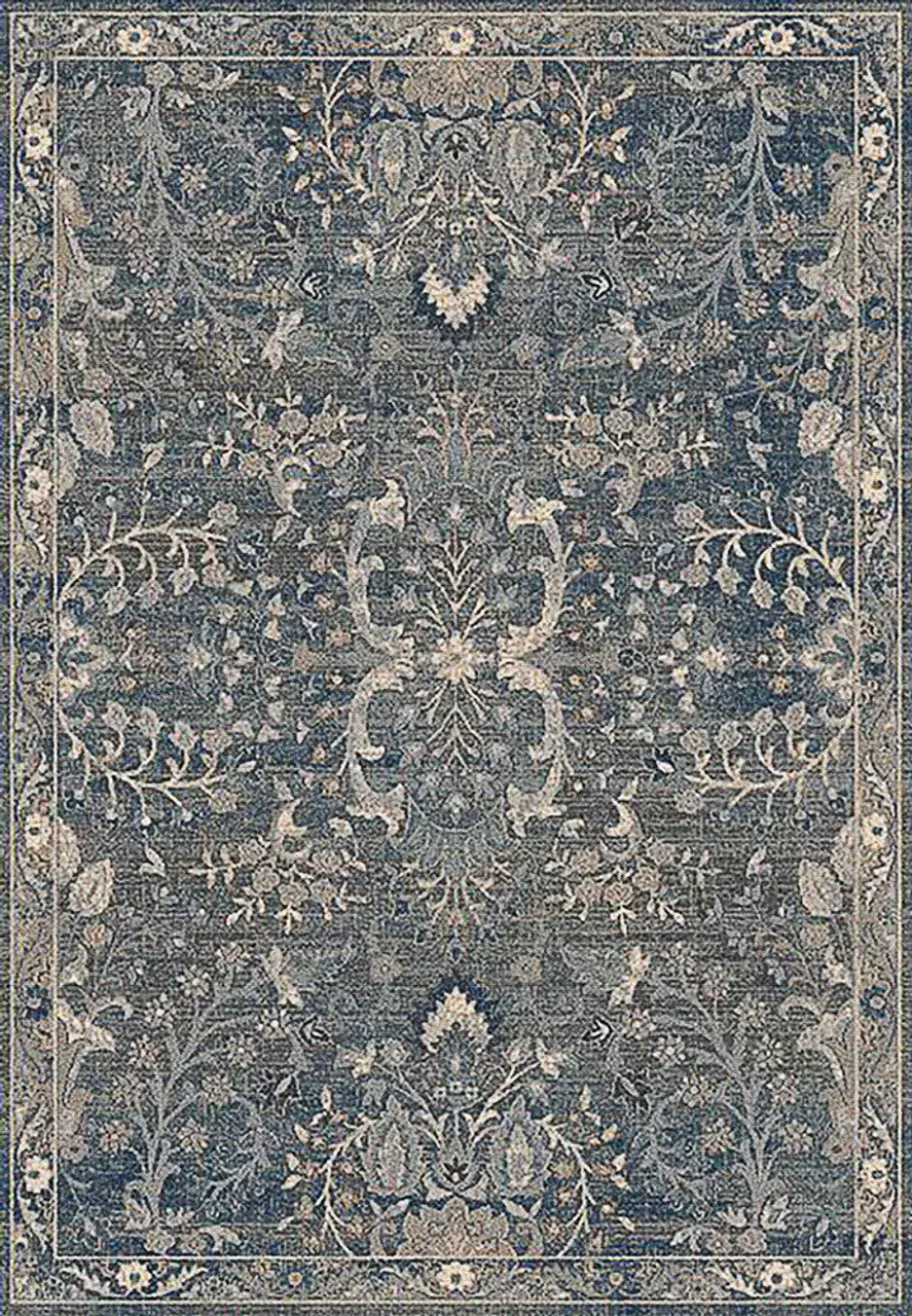 Dynhamic Rugs Dynamic Rugs Savoy 3585 Denim Multi Contemporary Machine-Made Rug ...