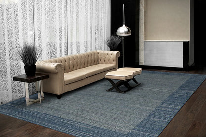 Dynamic Rugs Savoy 3587 Navy Multi Contemporary Machine-Made Rug